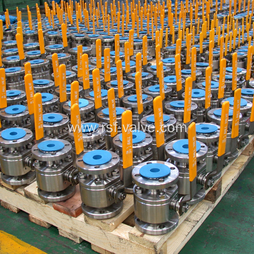 2pcs Body Forged Steel Floating Ball Valve